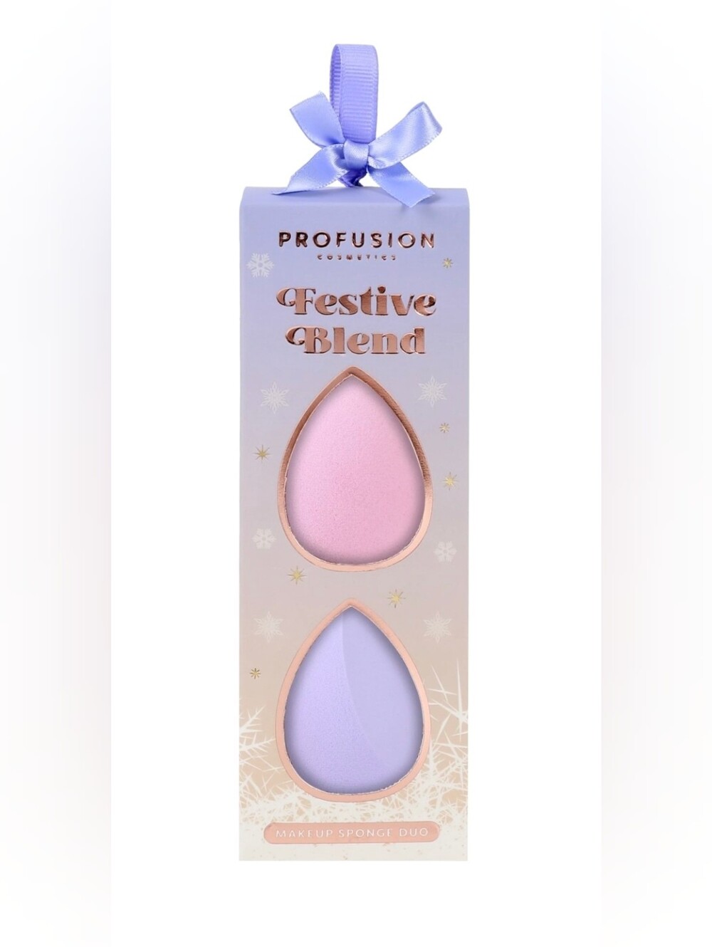 Profusion Cosmetics Festive Blend Makeup Sponge Duo - Pink & Lavender